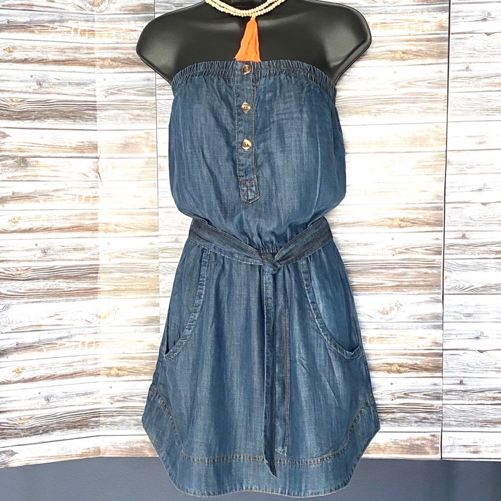 Bella Dahl strapless romper dress